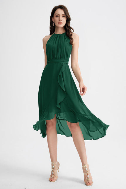 Robe Cocktail Élégance Verdoyante