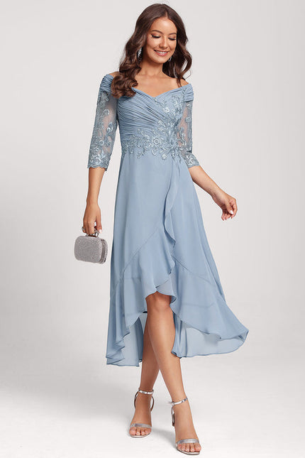 Robe Cocktail Étoilée Noire - gallery 4