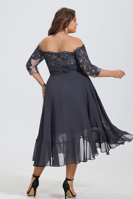 Robe Cocktail Étoilée Noire - gallery 8