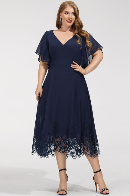 Robe Cocktail Mousseline Nocturne - gallery 8