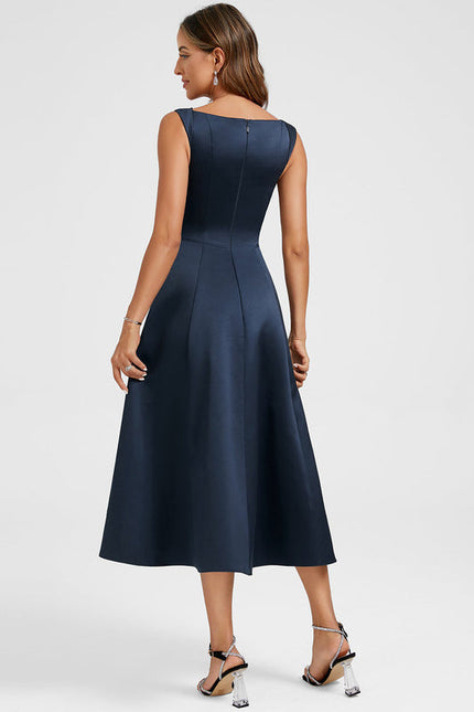 Robe Cocktail Satinée Chic - gallery 5