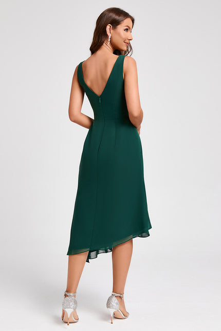 Robe Cocktail Mousseline Terracotta - gallery 2