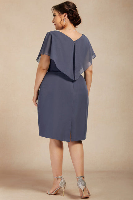 Robe Cocktail Drapée Rose - gallery 5