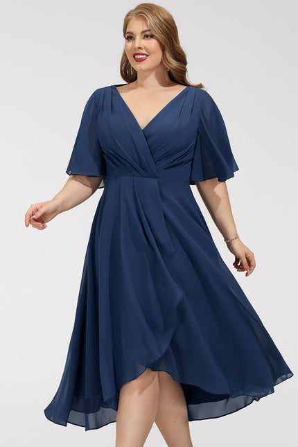 Robe Cocktail Fluide Vert Pâle - gallery 8