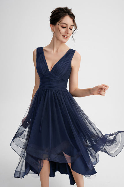Robe Cocktail Nuit Tulle Flottant - gallery 4