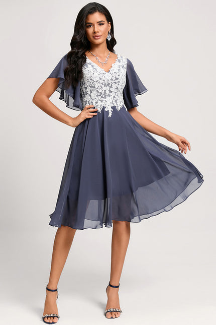 Robe Cocktail Aérienne Grise