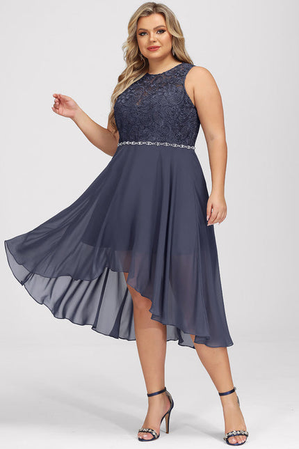 Robe Cocktail Éclat Vert Satiné - gallery 8