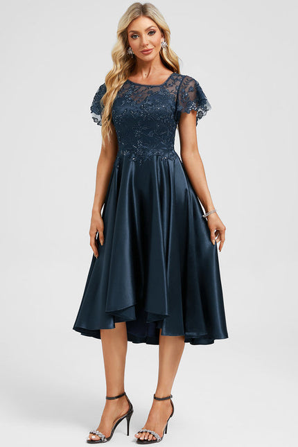 Robe Cocktail Émeraude Festive - gallery 2