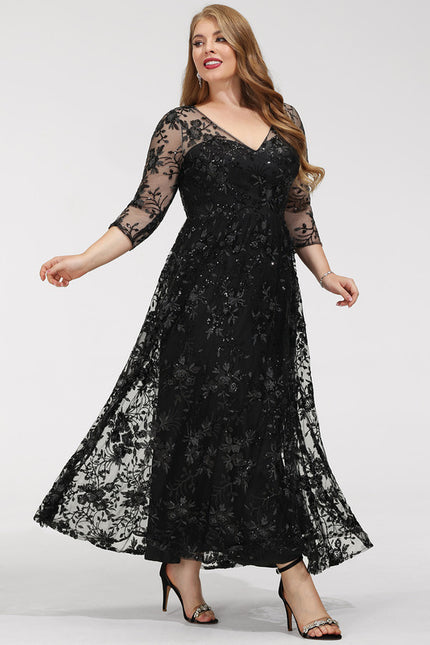 Robe Cocktail Noir Étoilé Chic - gallery 8