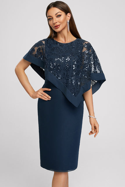 Robe Cocktail Nuit Marine Chic - gallery 3