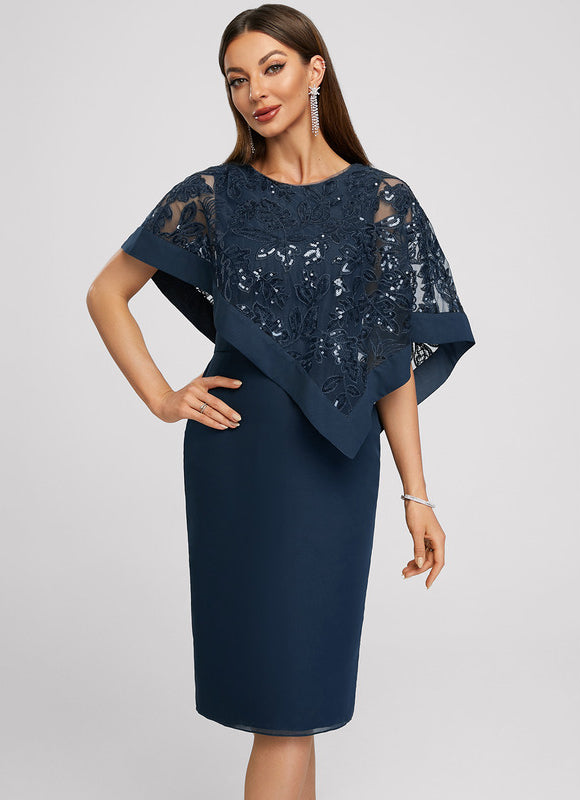 Robe Cocktail Nuit Marine Chic - gallery 3