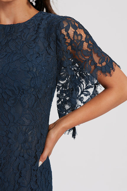 Robe Cocktail Nuit Marine Élégante - gallery 6