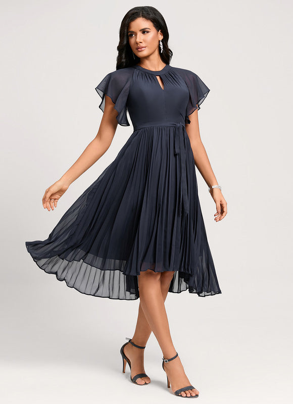 Robe Cocktail Plissée - gallery 3