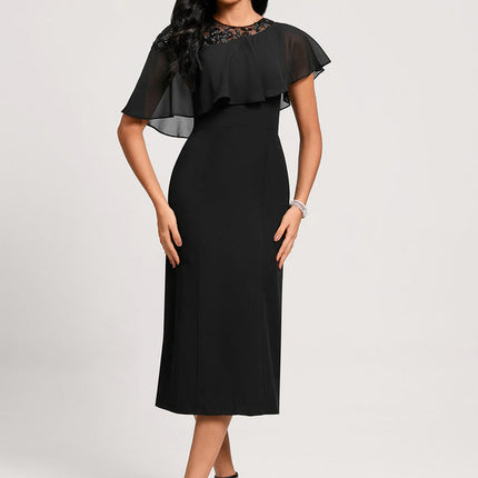 Robe Cocktail Chiffon Éclatante