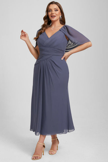 Robe De Cocktail Volants Superposés - gallery 6