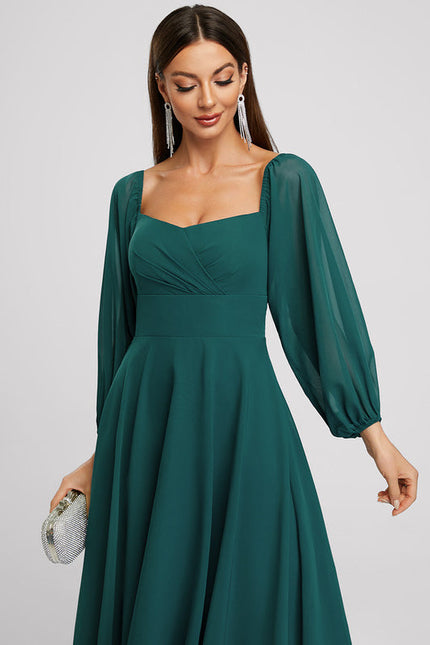 Robe Cocktail Émeraude Élégante - gallery 3