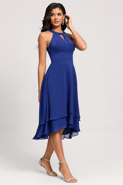 Robe Cocktail Fluide Éclatante - gallery 3