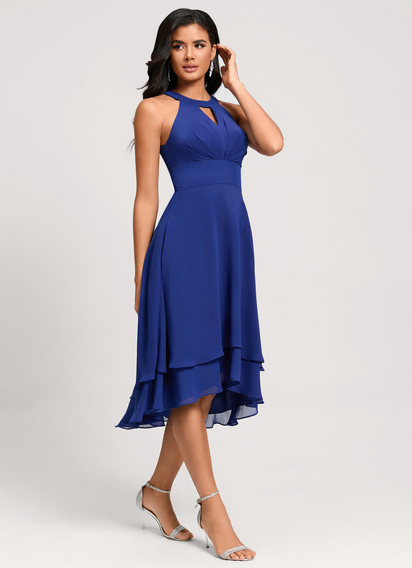 Robe Cocktail Fluide Éclatante - gallery 3