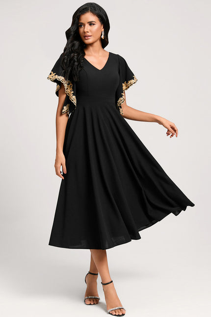 Robe Cocktail Noir Chic - gallery 3