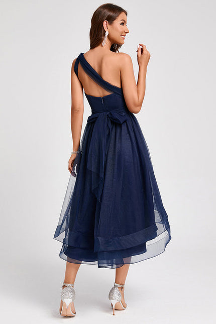 Robe Cocktail Tulle Asymétrique - gallery 8