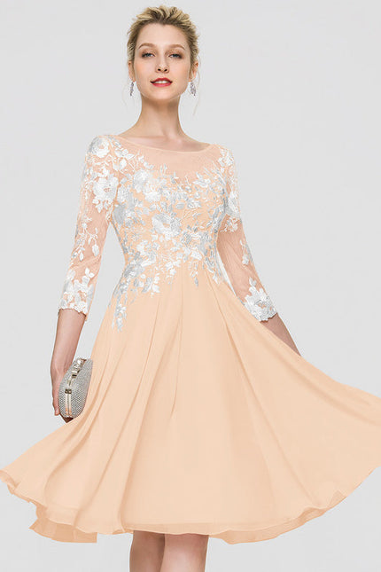 Robe Cocktail Bordeaux Dentelle