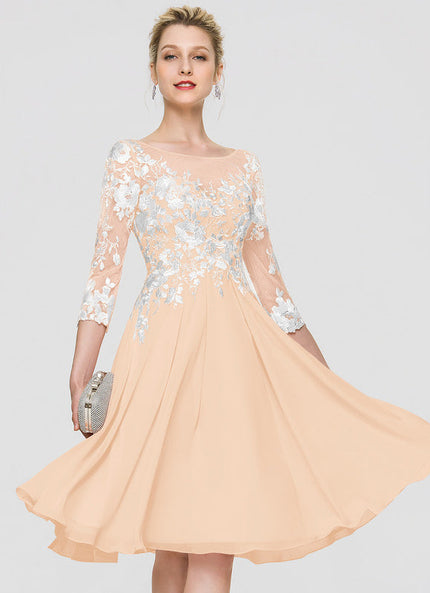 Robe Cocktail Bordeaux Dentelle