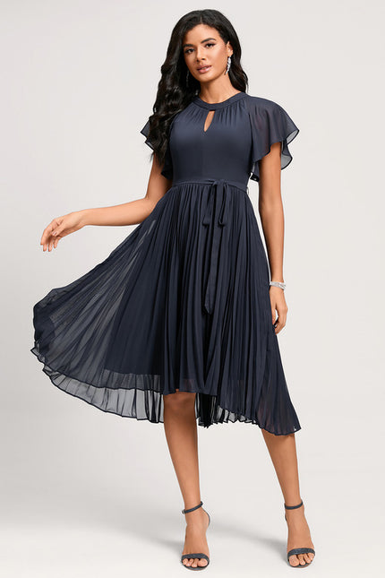Robe Cocktail Plissée