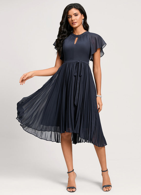 Robe Cocktail Plissée