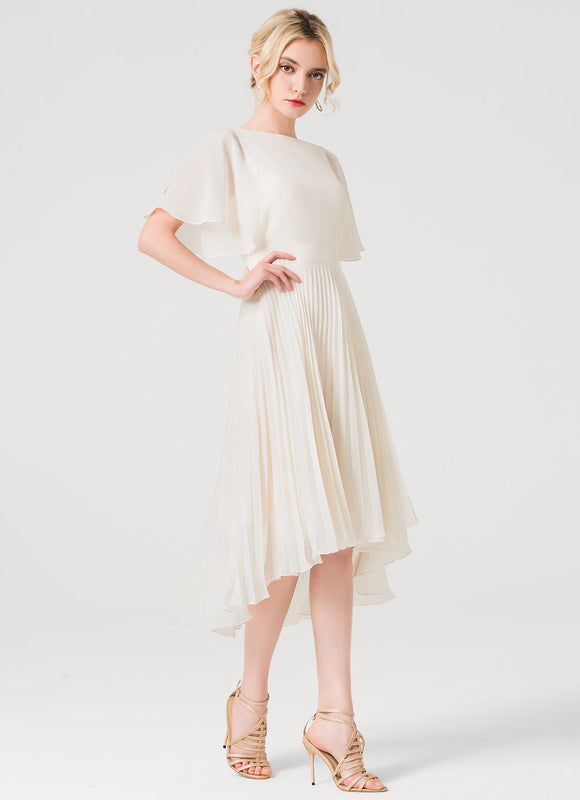 Robe Cocktail Fluide Éclatante - gallery 2