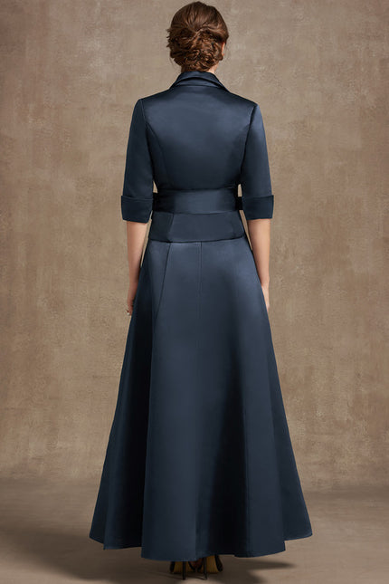 Robe Cocktail Satin Élégant - gallery 5