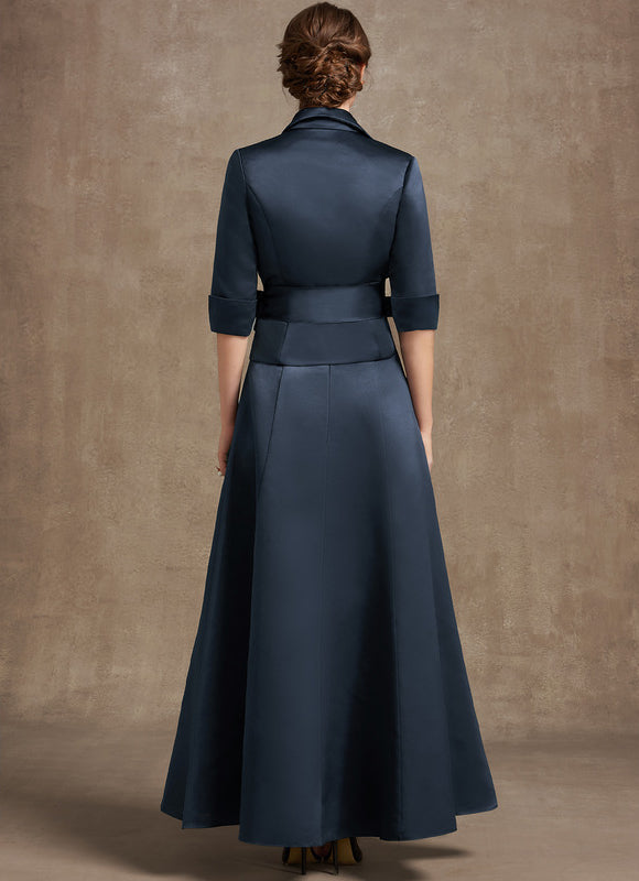 Robe Cocktail Satin Élégant - gallery 5
