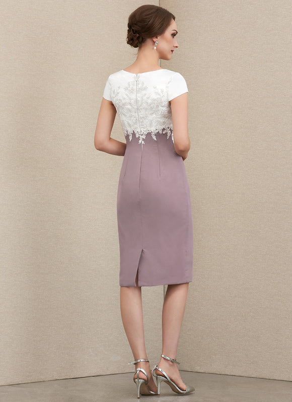 Robe Cocktail Satinée Orchidée - gallery 3