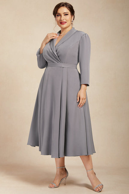 Robe Cocktail Grise Chic - gallery 9