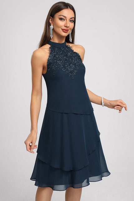 Robe Cocktail Élégante Nocturne