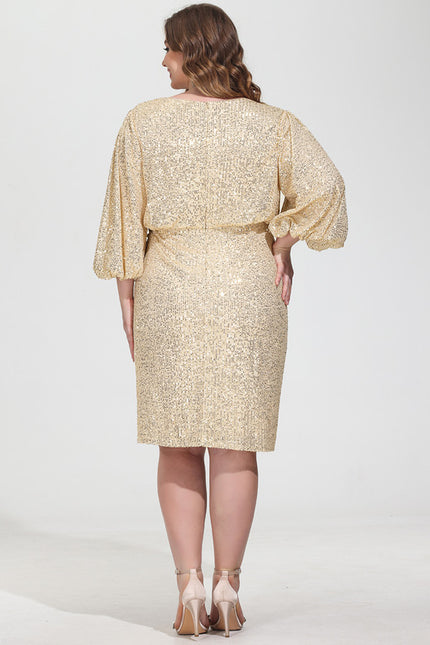 Robe Cocktail Paillette Glamour - gallery 9