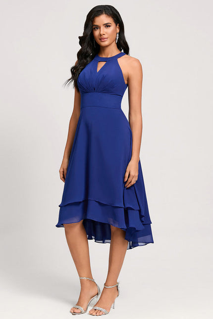 Robe Cocktail Fluide Éclatante - gallery 2