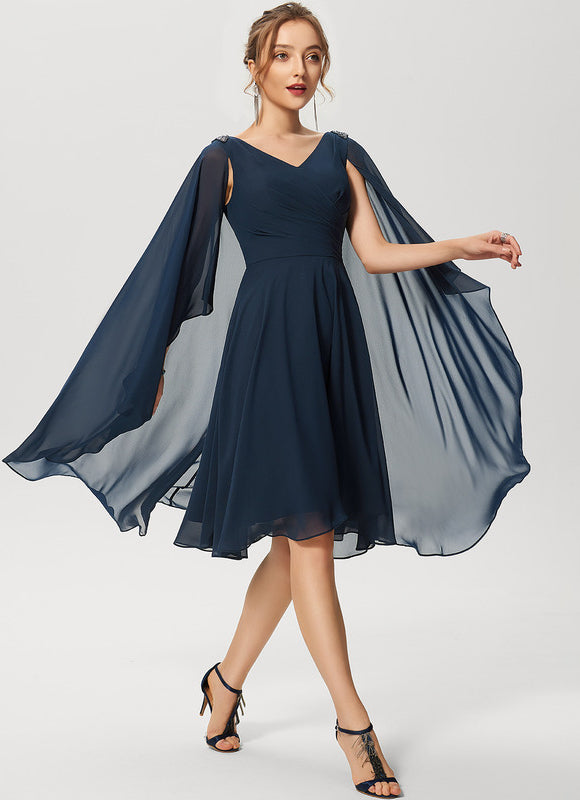 Robe Cocktail Voile De Minuit - gallery 2