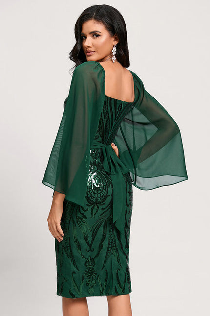 Robe Cocktail Éclat Émeraude Envoûtant - gallery 5