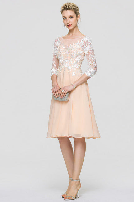 Robe Cocktail Bordeaux Dentelle - gallery 4