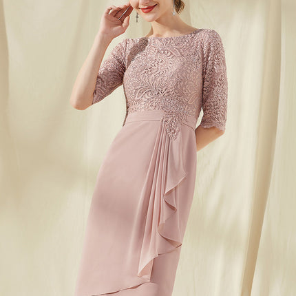 Robe Cocktail Rose Perle