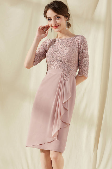 Robe Cocktail Rose Perle