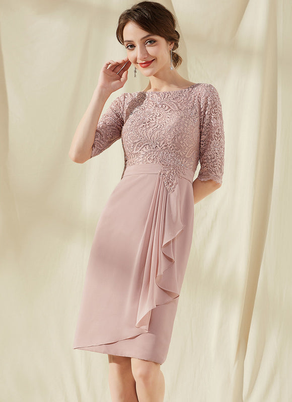 Robe Cocktail Rose Perle