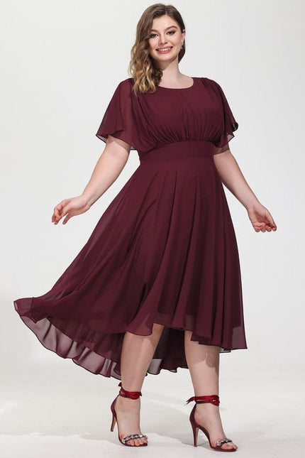 Robe Cocktail Bourgogne Fluide - gallery 7