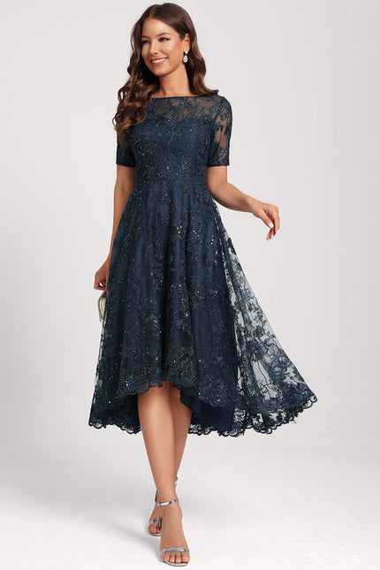 Robe De Cocktail En Dentelle De Calais - gallery 5