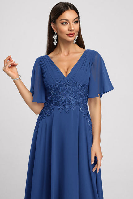 Robe Cocktail Aérienne Grise - gallery 3