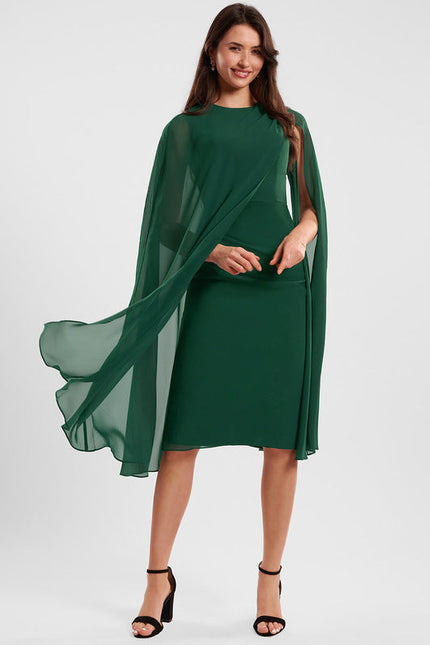 Robe Cocktail Émeraude Aérienne