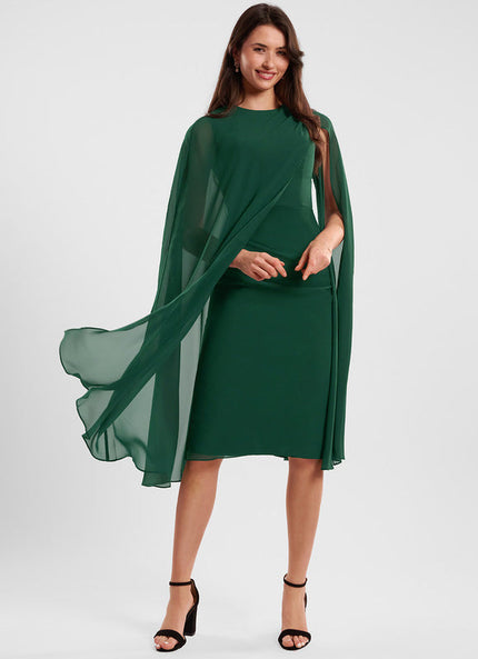 Robe Cocktail Émeraude Aérienne