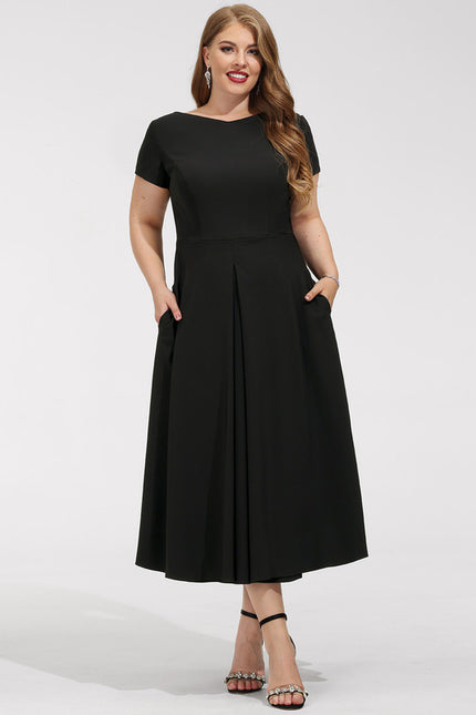 Robe Cocktail Noir Élégant - gallery 7