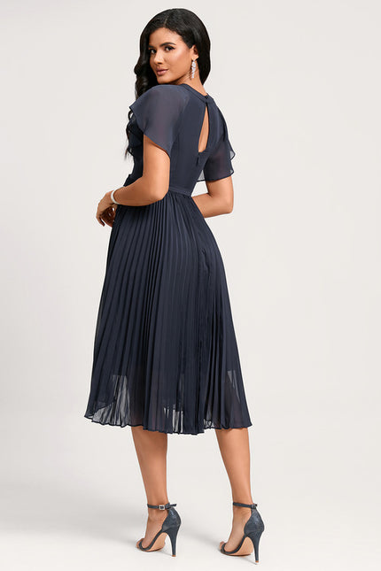 Robe Cocktail Plissée - gallery 4