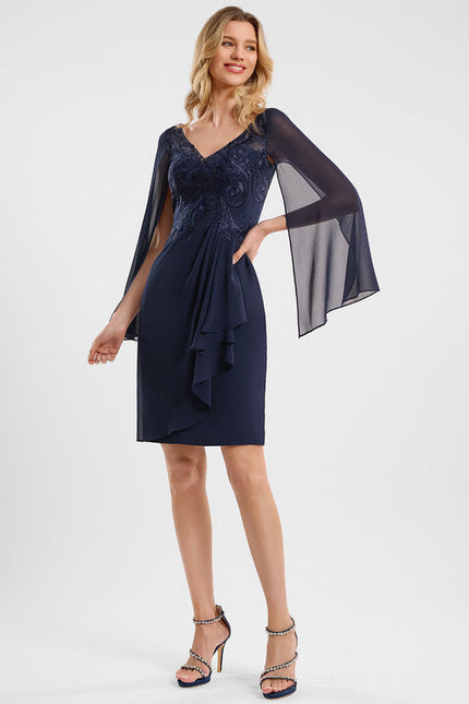 Robe Cocktail Élégance Marine